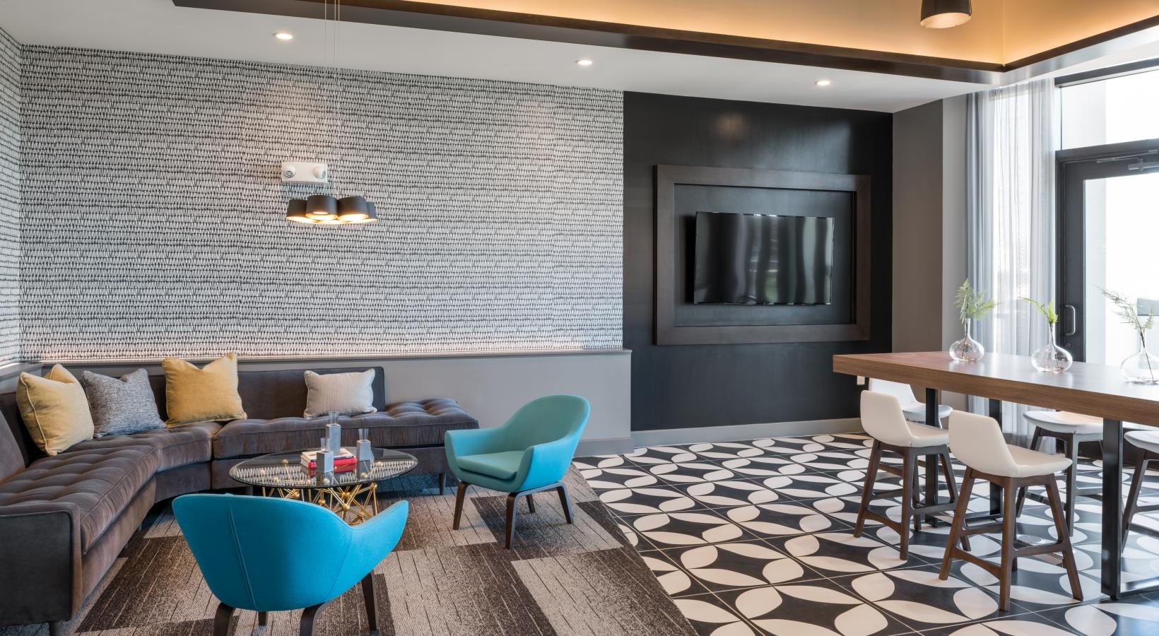 Take advantage of all Tinsley on the Park has to offer a living room with a couch and chairs