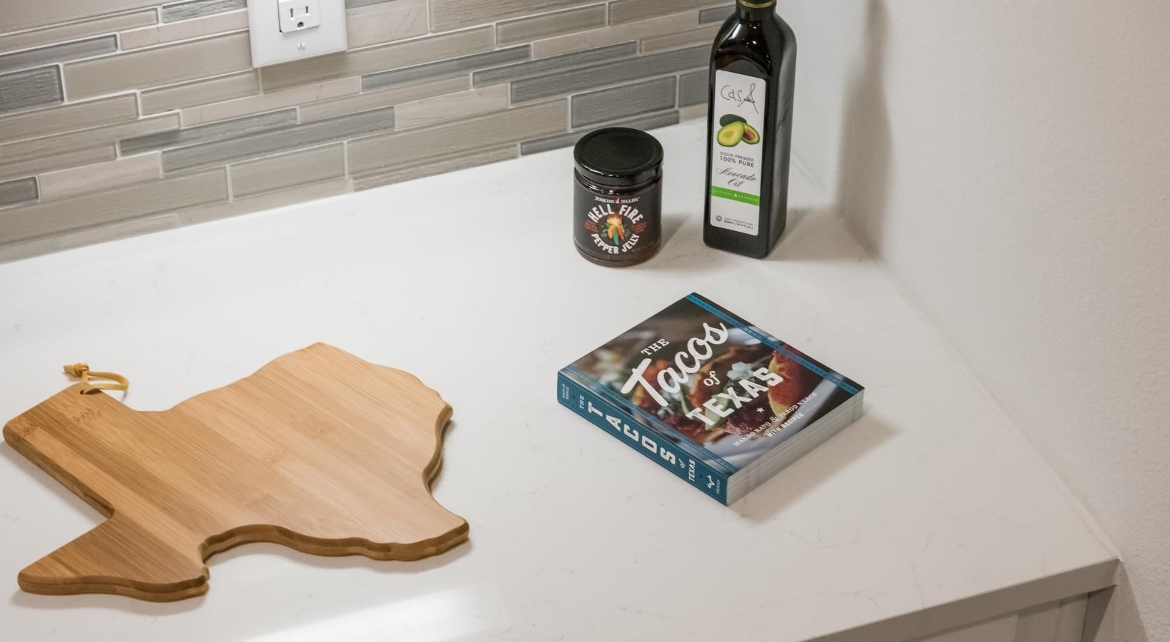 Settle into comfort at Tinsley on the Park a bottle of wine on a counter