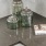 a counter top with glass jars on it