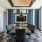 a room with a table and chairs