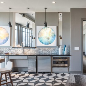 Take advantage of all Tinsley on the Park has to offer a kitchen with a marble island