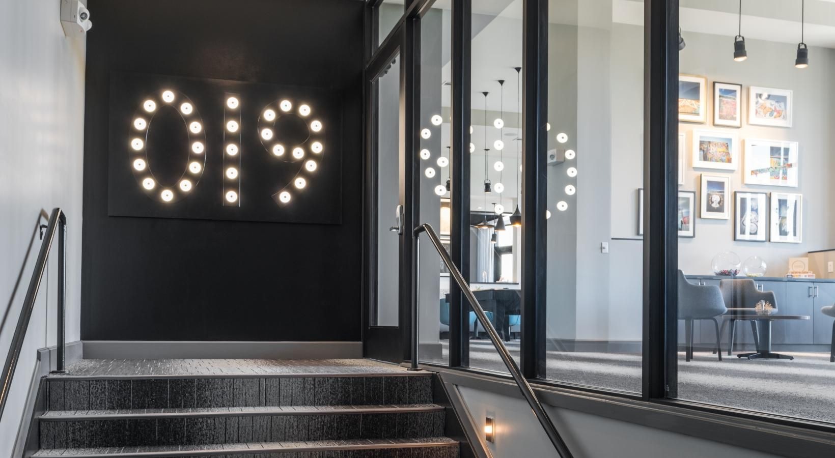 Find your perfect fit at Tinsley on the Park a staircase in a building